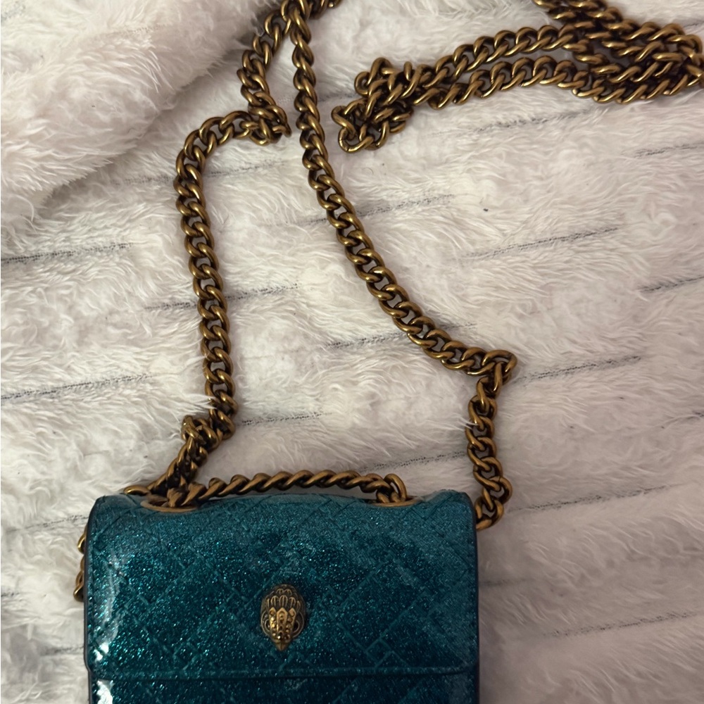 Teal Kurt Geiger Chain crossbody  Bag